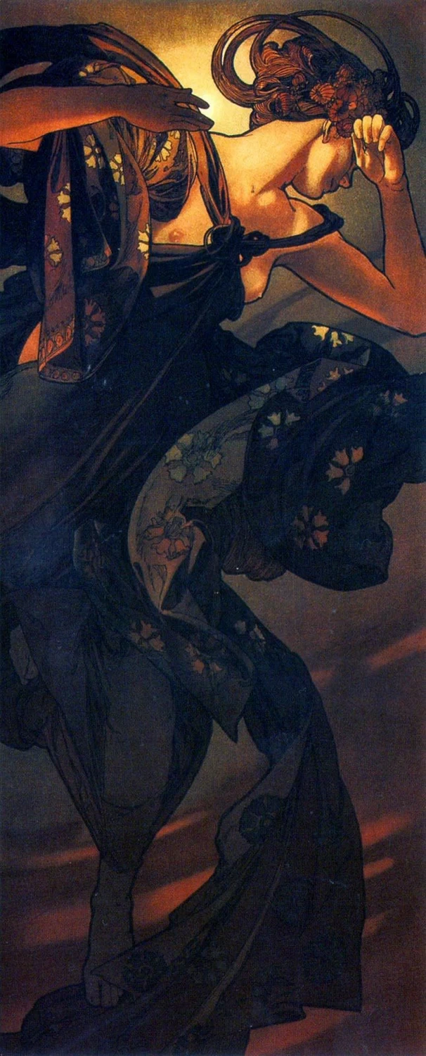 Alfons Mucha - La stella della sera
